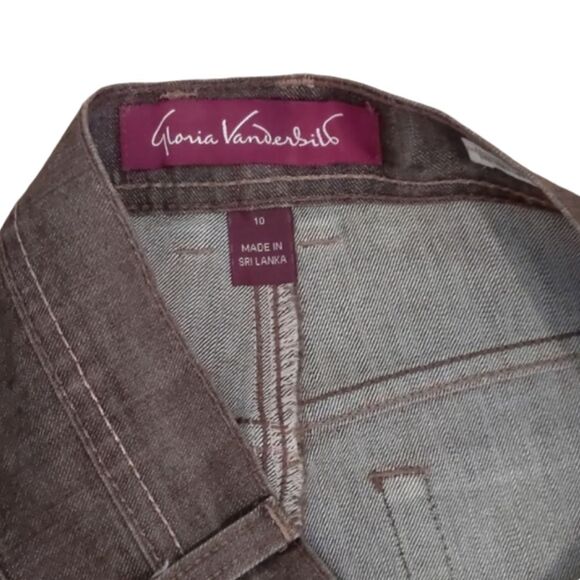 GLORIA VANDERBILT Amanda Light Wash Black Jeans Size 10 short - Picture 2 of 10